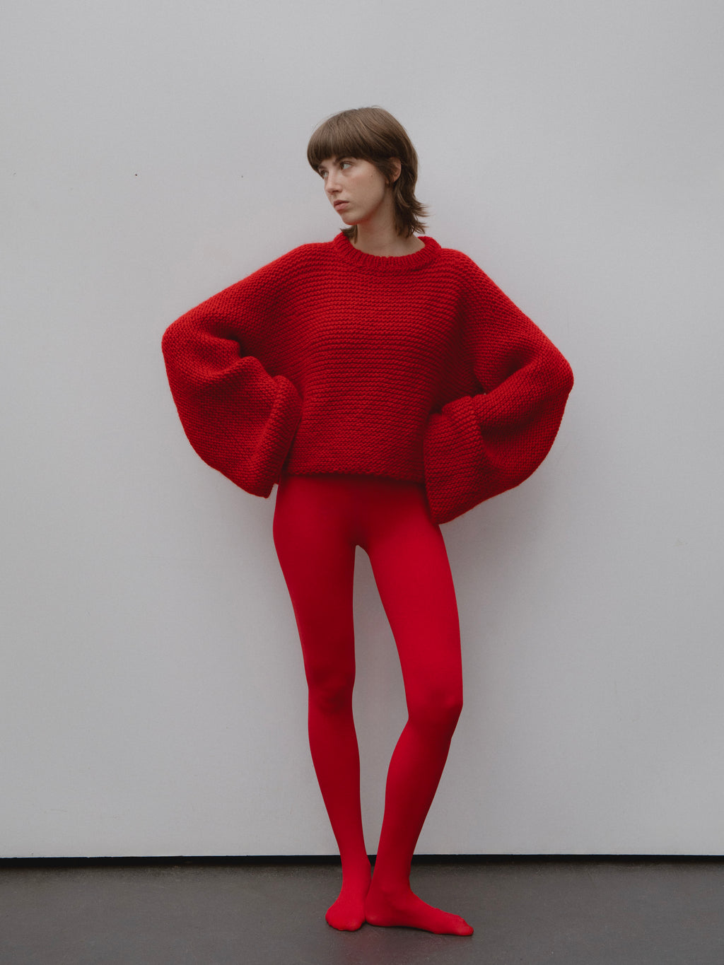 Baba Wool Sweater in Red