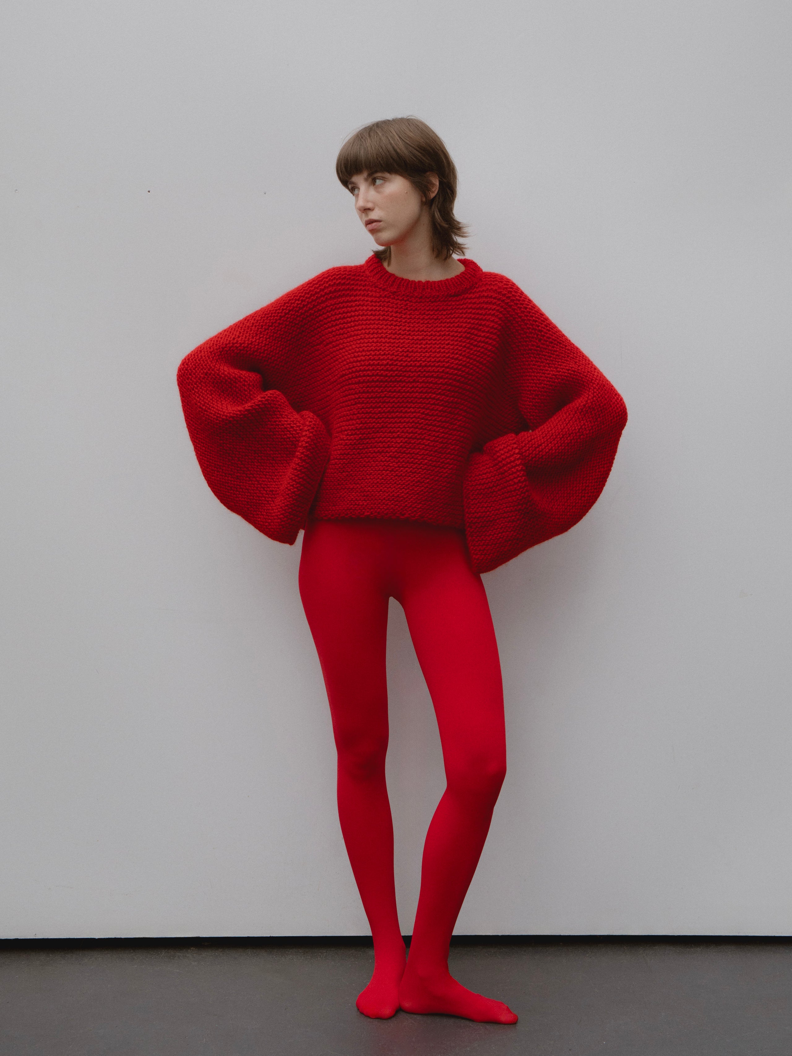 Baba Wool Sweater in Red