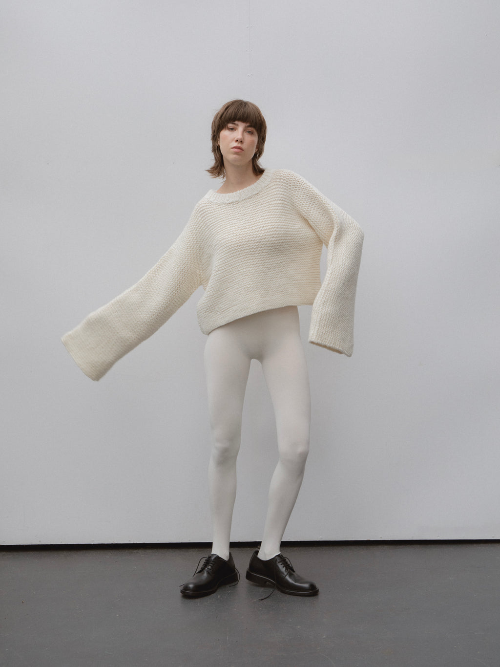 Baba Wool Sweater in White