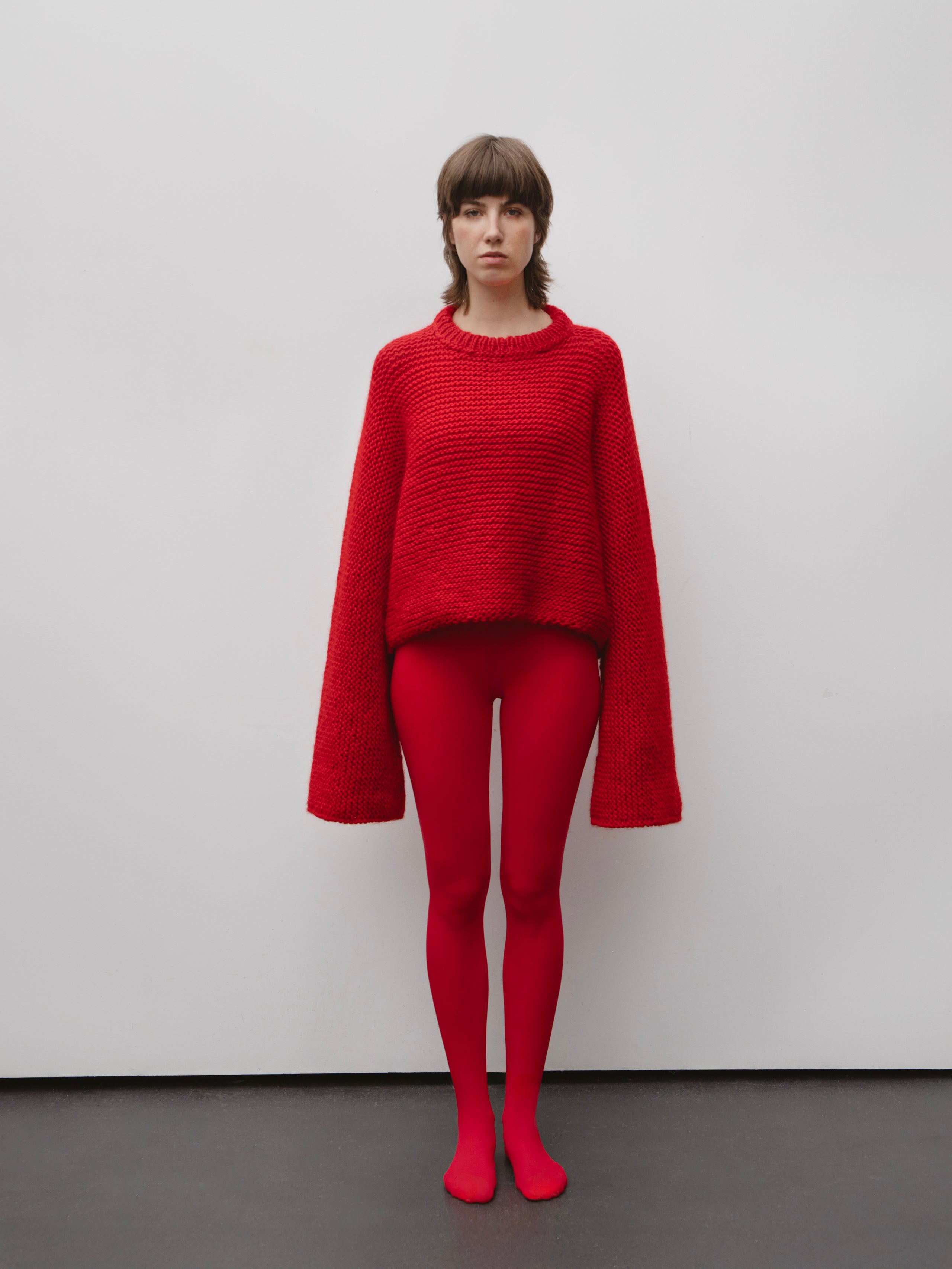 Baba Wool Sweater in Red