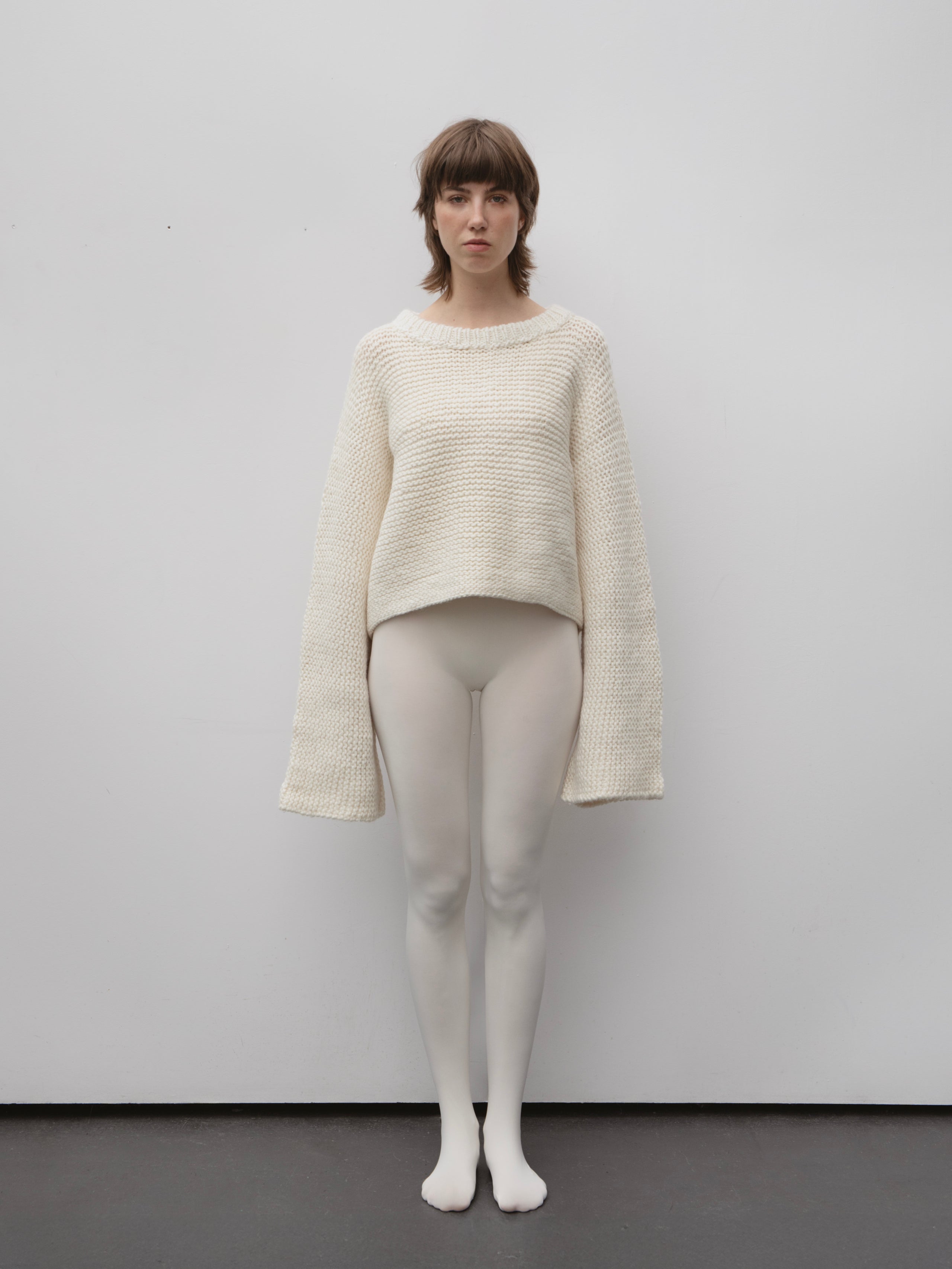Baba Wool Sweater in White
