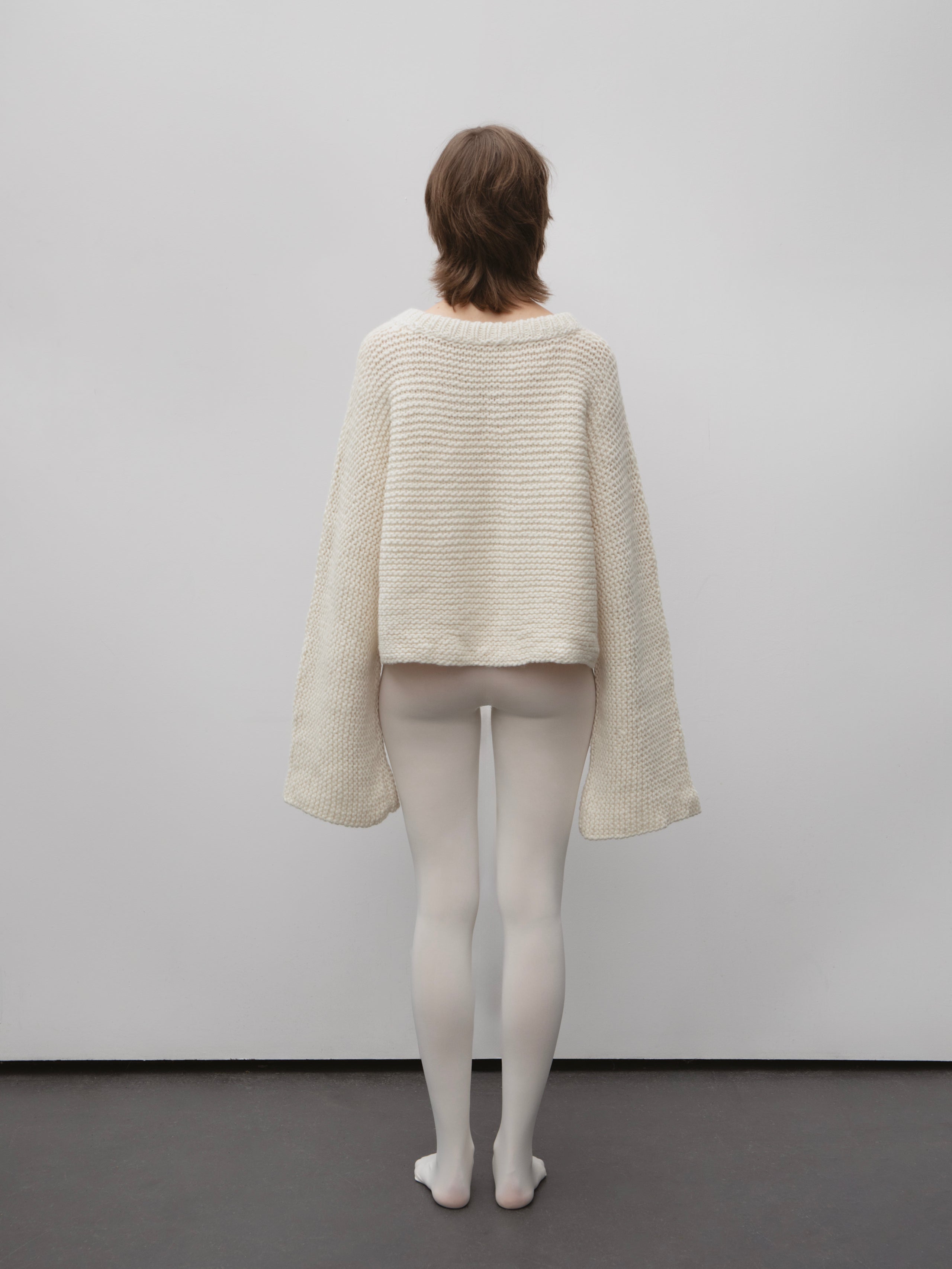 Baba Wool Sweater in White
